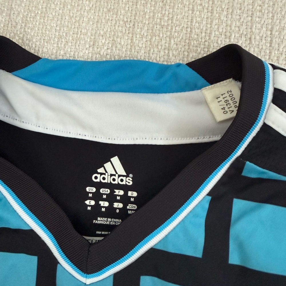 Adidas Chelsea FC Black & Teal Samsung Soccer Jersey - Picture 2 of 2
